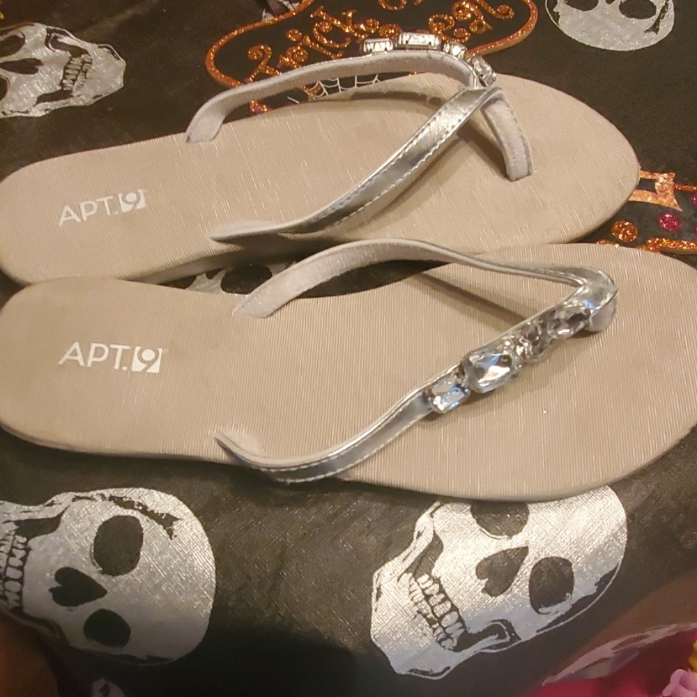 Bling flip flops